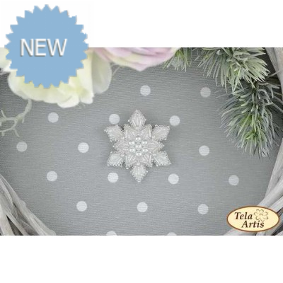 Bead Art Brooch Kit - Snowflake